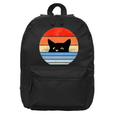 Retro Cat Cat Lover Cat Owner Cute Cat 16 in Basic Backpack