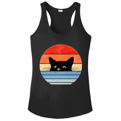 Retro Cat Cat Lover Cat Owner Cute Cat Ladies PosiCharge Competitor Racerback Tank