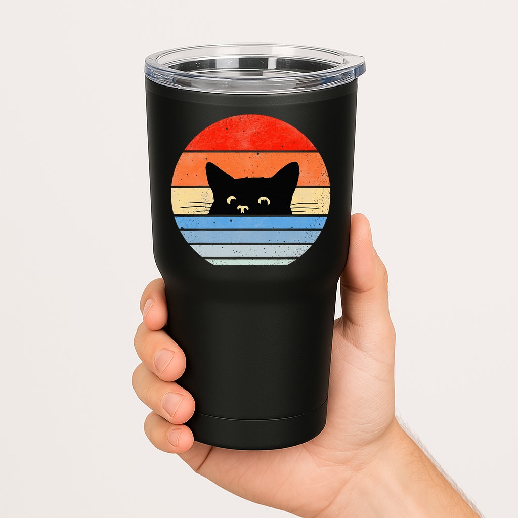 Retro Cat Cat Lover Cat Owner Cute Cat Tumbler