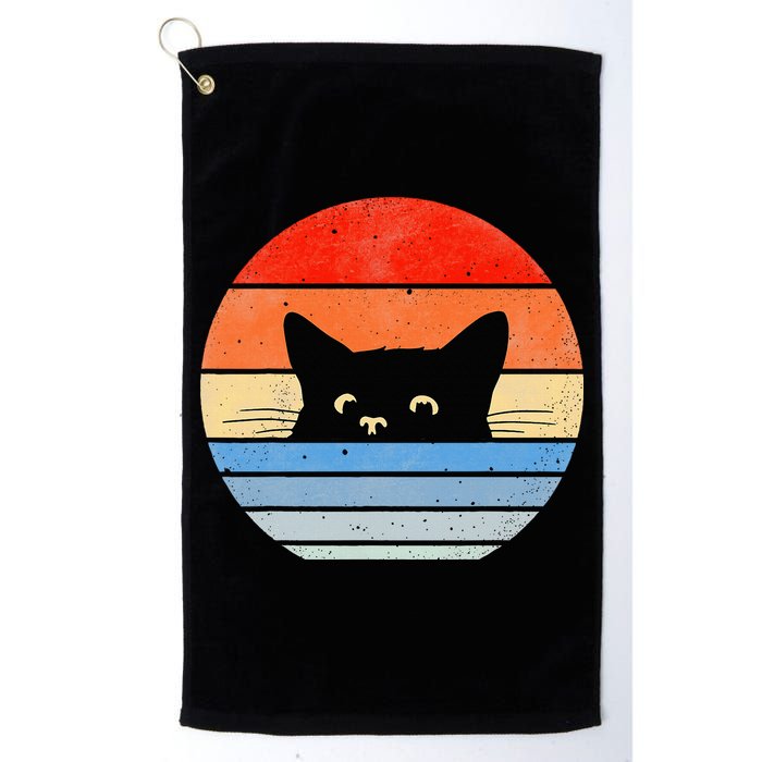 Retro Cat Cat Lover Cat Owner Cute Cat Golf Towel