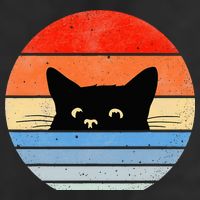 Retro Cat Cat Lover Cat Owner Cute Cat Golf Towel