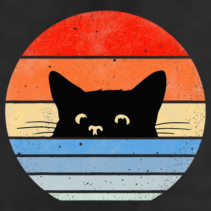 Retro Cat Cat Lover Cat Owner Cute Cat Golf Towel