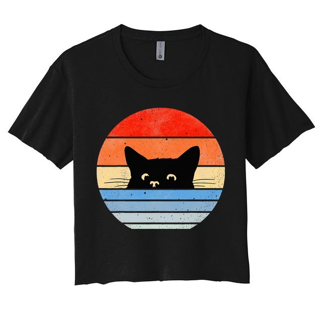 Retro Cat Cat Lover Cat Owner Cute Cat Crop Top