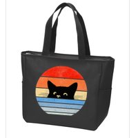 Retro Cat Cat Lover Cat Owner Cute Cat Zip Tote Bag