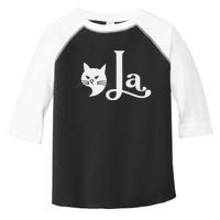 Retro Cat Comma La Kamala Harris For President 2024 Election Toddler Fine Jersey T-Shirt