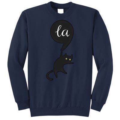 Retro Cat Comma La Kamala Harris For President 2024 Election Tall Sweatshirt