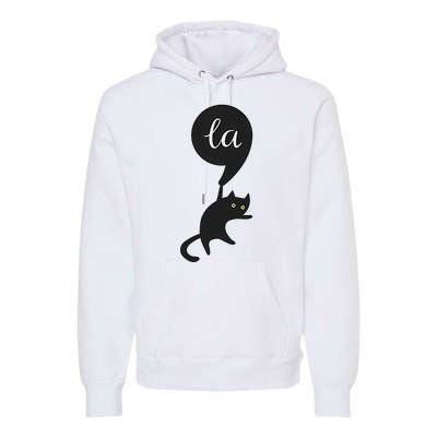 Retro Cat Comma La Kamala Harris For President 2024 Election Premium Hoodie