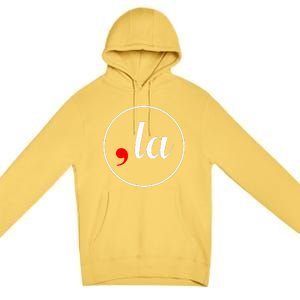 Retro Cat Comma La 47th Comma La 2024 Premium Pullover Hoodie