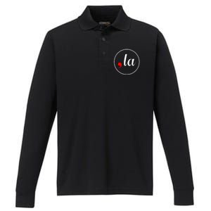 Retro Cat Comma La 47th Comma La 2024 Performance Long Sleeve Polo