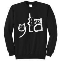 Retro Cat Comma La Kamala Harris For President 2024 Sweatshirt