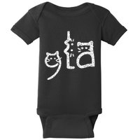 Retro Cat Comma La Kamala Harris For President 2024 Baby Bodysuit