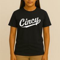 Retro Cincy Cincinnati Ohio Vintage Cursive Script Throwback T-Shirt