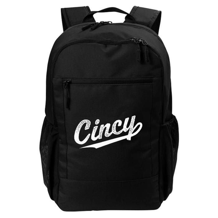 Retro Cincy Cincinnati Ohio Vintage Cursive Script Throwback Backpack