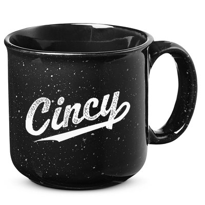 Retro Cincy Cincinnati Ohio Vintage Cursive Script Throwback 15oz Campfire Ceramic Mug
