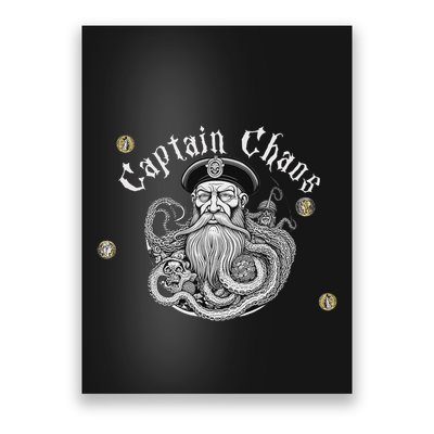 Retro Captain Chaos Casual Comfortable And Funny Poster