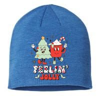 Retro Christmas Coffee Christmas Tree Retro Holiday Funny Gift Sustainable Beanie