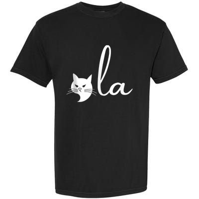 Retro Cat Comma La Kamala Harris For President 2024 Election Garment-Dyed Heavyweight T-Shirt