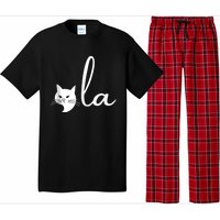 Retro Cat Comma La Kamala Harris For President 2024 Election Pajama Set