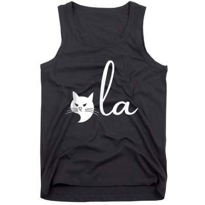 Retro Cat Comma La Kamala Harris For President 2024 Election Tank Top