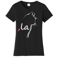 Retro Cat Comma La Cat Ladie La Women's T-Shirt