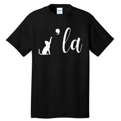 Retro Cat Comma La Comma La Funny 2024 Tall T-Shirt