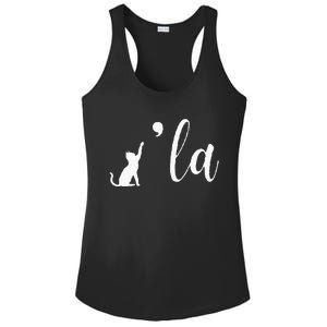 Retro Cat Comma La Comma La Funny 2024 Ladies PosiCharge Competitor Racerback Tank