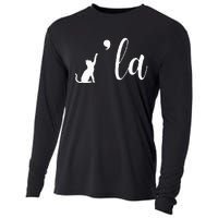 Retro Cat Comma La Comma La Funny 2024 Cooling Performance Long Sleeve Crew