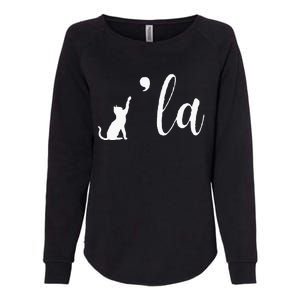 Retro Cat Comma La Comma La Funny 2024 Womens California Wash Sweatshirt