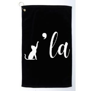 Retro Cat Comma La Comma La Funny 2024 Platinum Collection Golf Towel