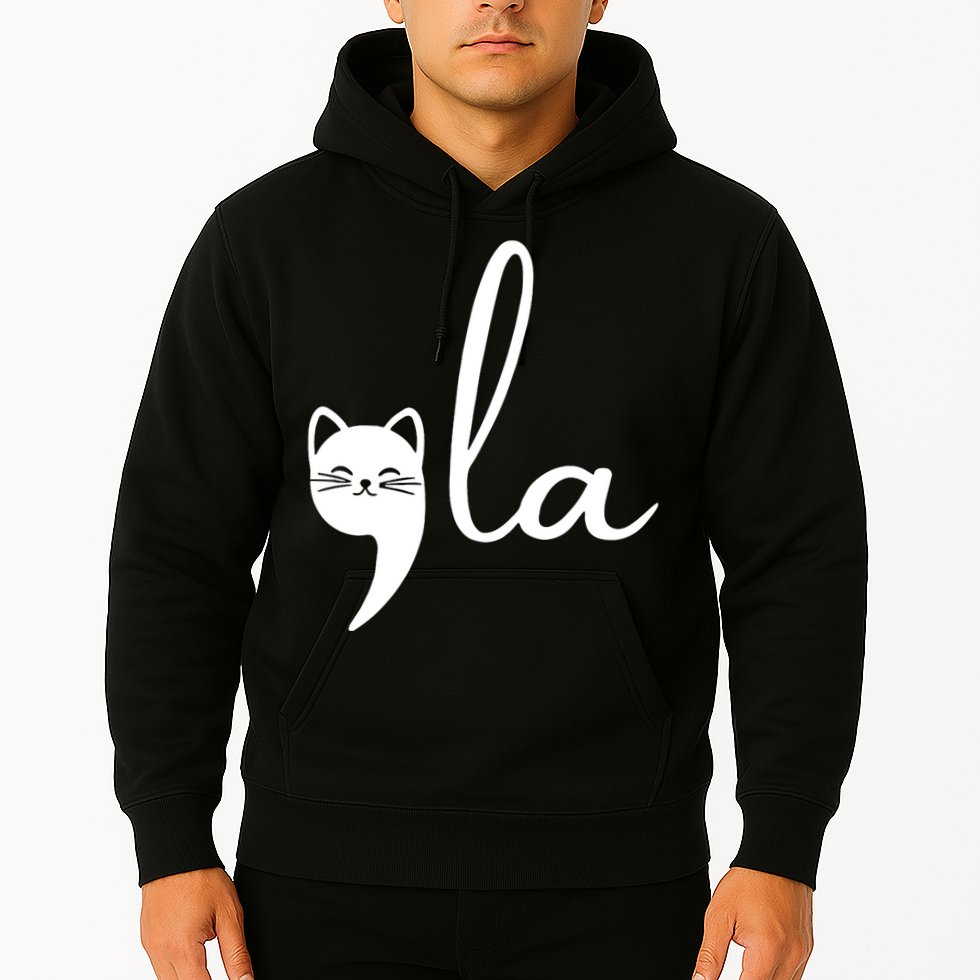 Retro Cat Comma La Kamala Harris For President 2024 Election Hoodie