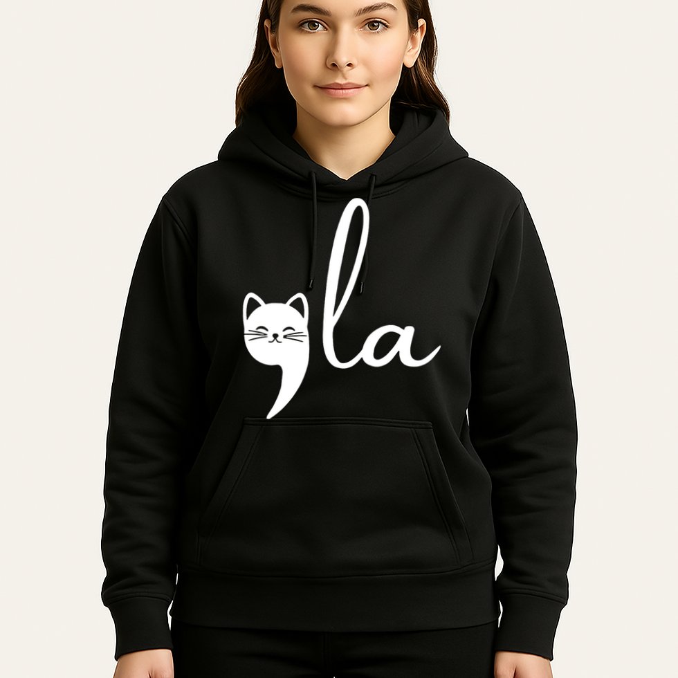 Retro Cat Comma La Kamala Harris For President 2024 Election Hoodie