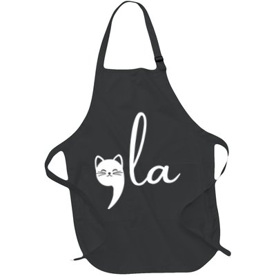 Retro Cat Comma La Kamala Harris For President 2024 Election Apron