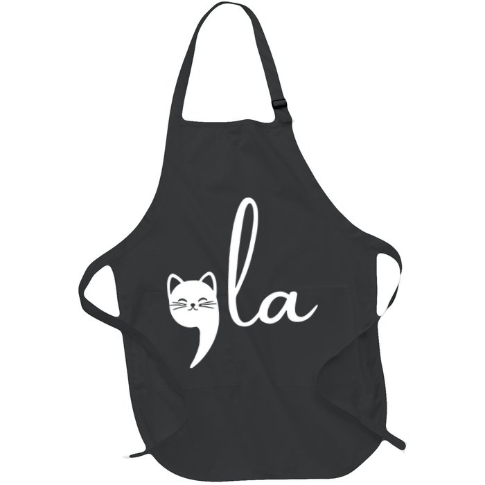 Retro Cat Comma La Kamala Harris For President 2024 Election Apron