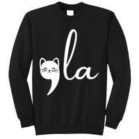 Retro Cat Comma La Kamala Harris For President 2024 Election Sweatshirt
