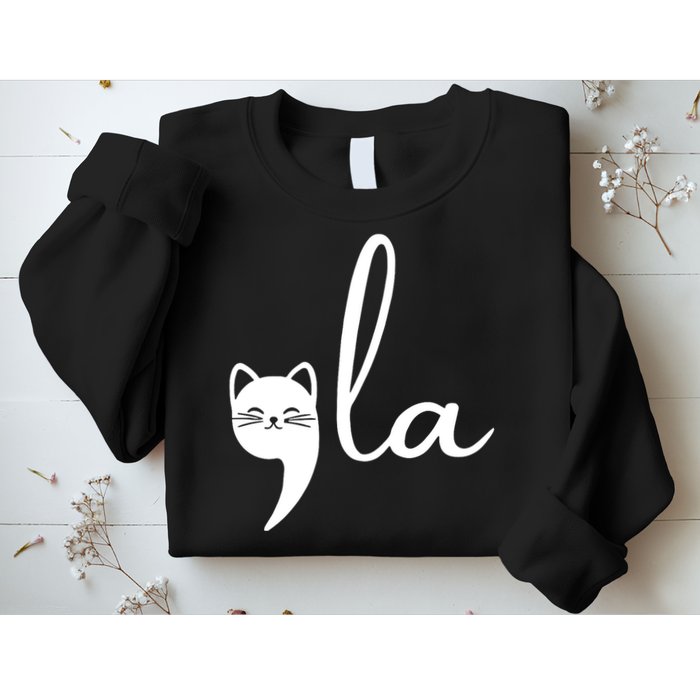Retro Cat Comma La Kamala Harris For President 2024 Election Sweatshirt