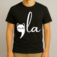 Retro Cat Comma La Kamala Harris For President 2024 Election T-Shirt