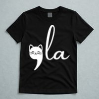 Retro Cat Comma La Kamala Harris For President 2024 Election T-Shirt