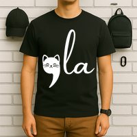 Retro Cat Comma La Kamala Harris For President 2024 Election T-Shirt
