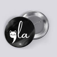 Retro Cat Comma La Kamala Harris For President 2024 Election Button
