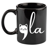 Retro Cat Comma La Kamala Harris For President 2024 Election 11oz C Handle Ceramic Mug