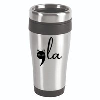 Retro Cat Comma La Kamala Harris For President 2024 Election 16oz Travel Tumbler