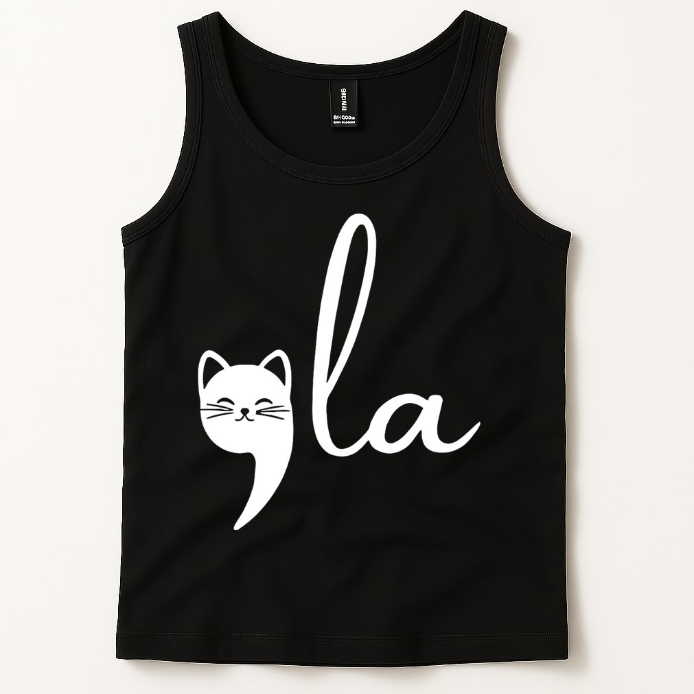Retro Cat Comma La Kamala Harris For President 2024 Election Tank Top