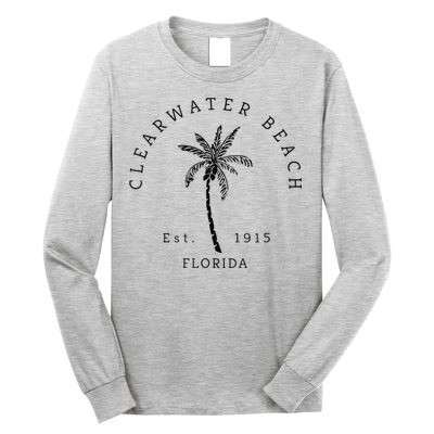 Retro Cool Clearwater Beach Original Florida Beaches Long Sleeve Shirt
