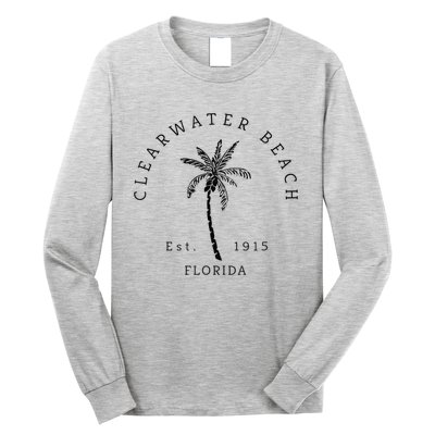 Retro Cool Clearwater Beach Original Florida Beaches Long Sleeve Shirt