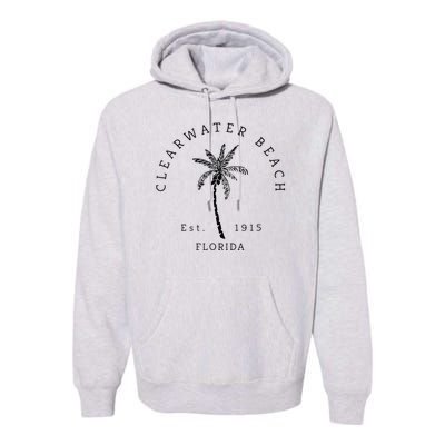 Retro Cool Clearwater Beach Original Florida Beaches Premium Hoodie