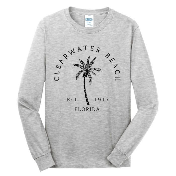 Retro Cool Clearwater Beach Original Florida Beaches Tall Long Sleeve T-Shirt