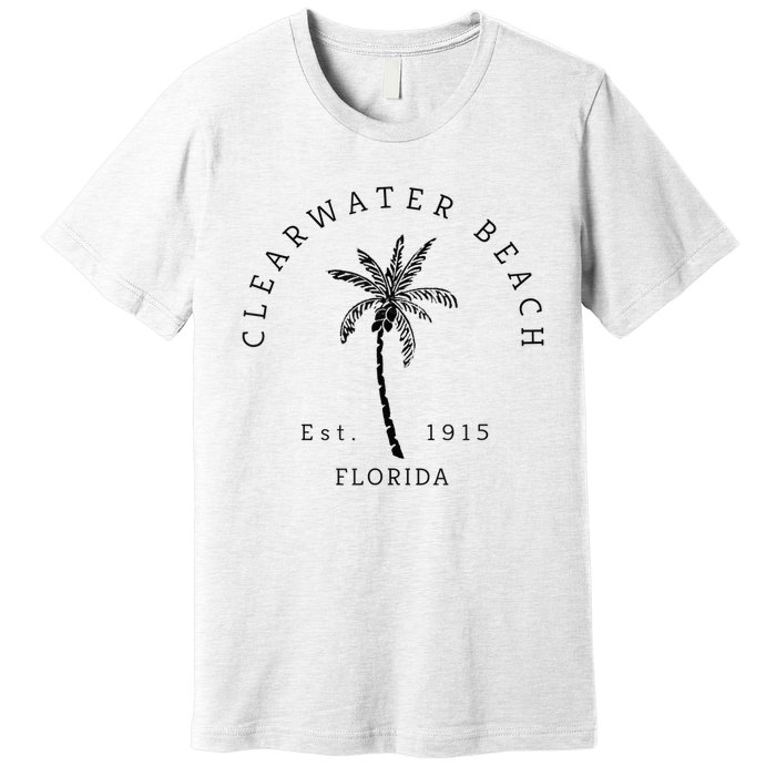 Retro Cool Clearwater Beach Original Florida Beaches Premium T-Shirt