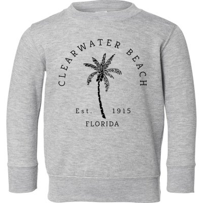 Retro Cool Clearwater Beach Original Florida Beaches Toddler Sweatshirt