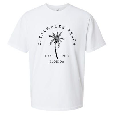 Retro Cool Clearwater Beach Original Florida Beaches Sueded Cloud Jersey T-Shirt