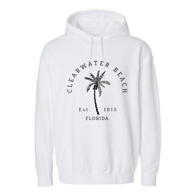 Retro Cool Clearwater Beach Original Florida Beaches Garment-Dyed Fleece Hoodie